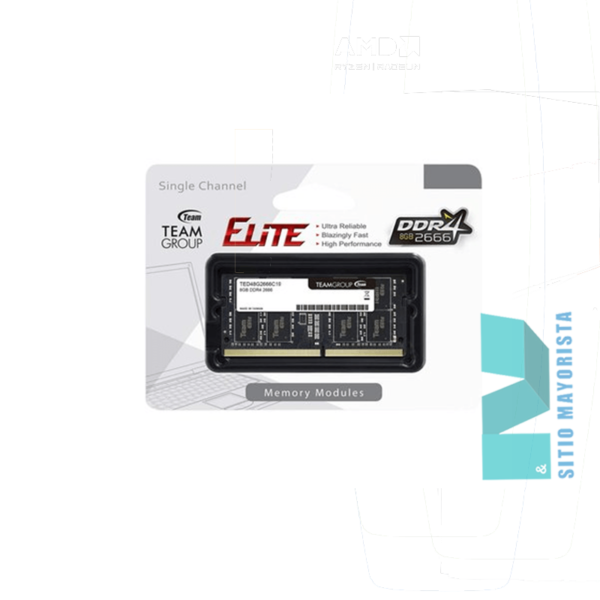 MEMORIA 8GB DDR4 TEAMGROUP ELITE SODIMM 3200MHz
