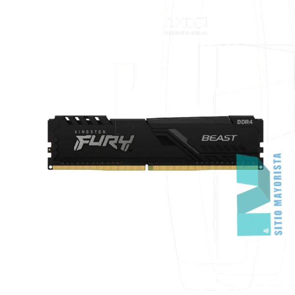 MEMORIA 8GB DDR4 KINGSTON FURY BEAST BUS 3200MHZ BLACK