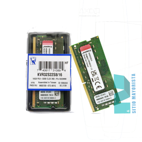 MEMORIA PARA LAPTOP  KINGSTON DDR4 16GB